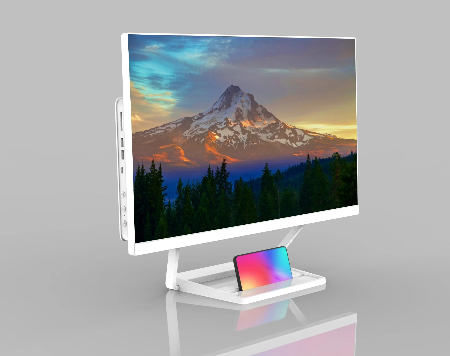 Cheap Price 23.8 Inch Desktop All in One PC  Core I5 All In One Gaming Computer Monitor 75hz For Business