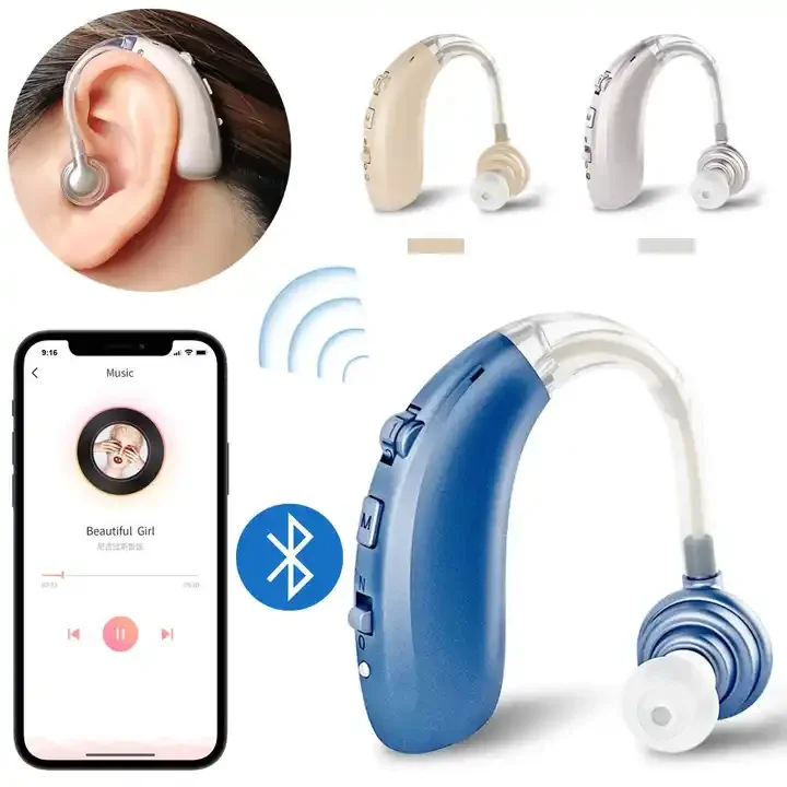 Hot Selling Sound Amplifier Analog Adjustable Behind The Ear Hearing Aids