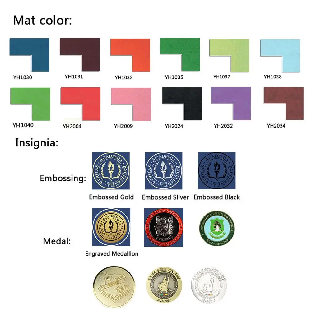 Wooden University Graduation Certificate&Diploma Frame for Diploma& Picture Wall display