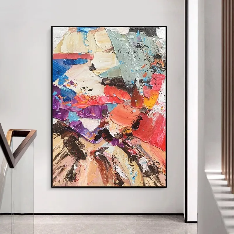 Oil painting living room decorative painting modern simple