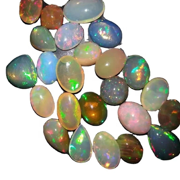 Red Fire Opal Ethiopian Opal Cabochon Natural Opal Gemstone