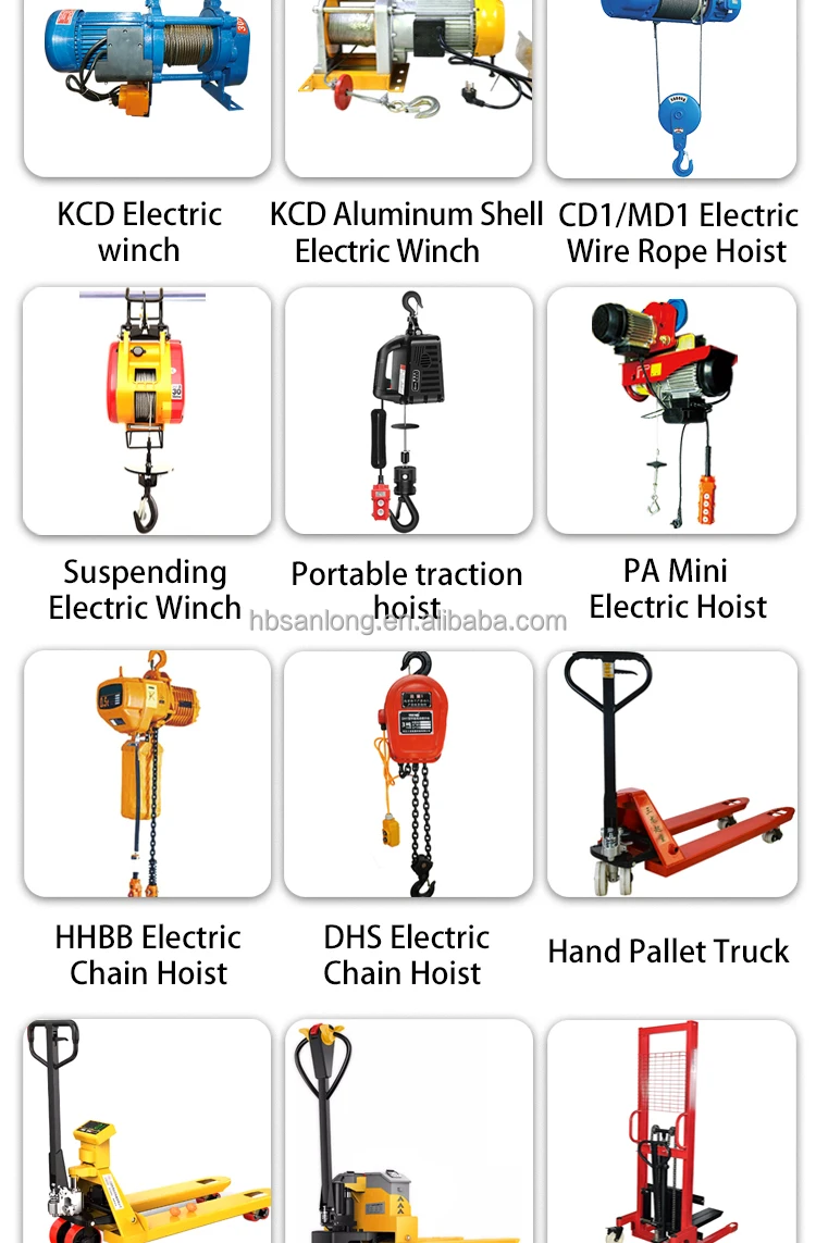 Sanlong  best quality 500kg 3000lbs capacity portable Factory construction  mini pickup truck crane