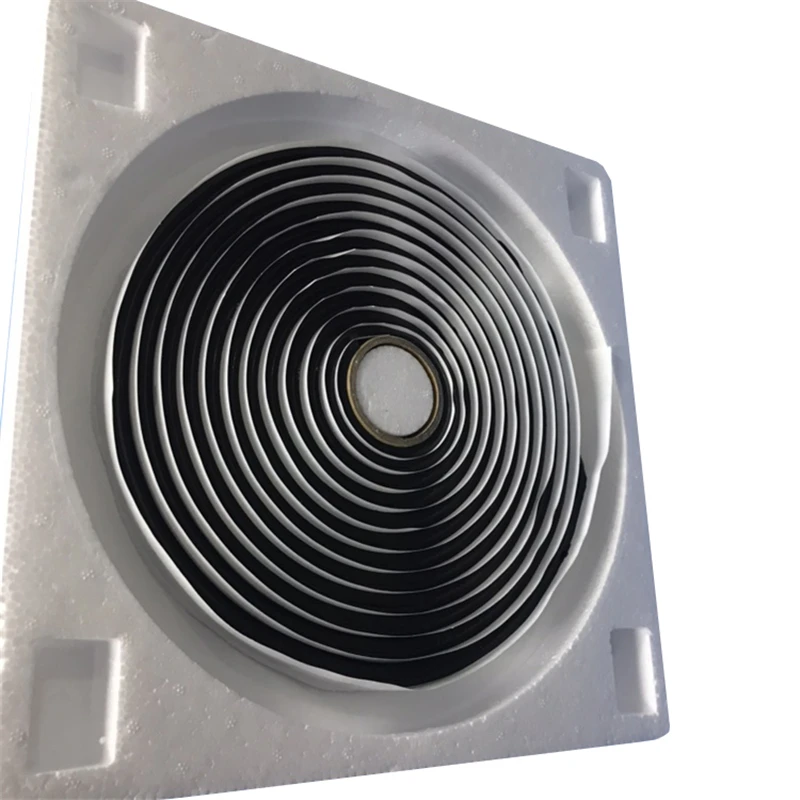 Auto Headlight Headlamp Retrofit Adhesive Sealant 9.5mm *4.5M Car Modifying Black Snake Butyl Synthetic Rubber Glue