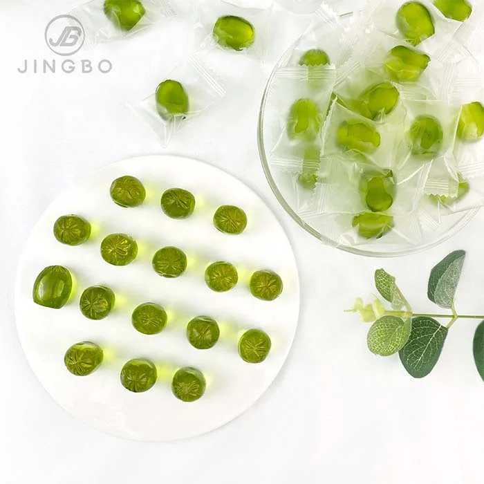 High Quality Sweet  Peeling  Green Grape  Fruity Flavors Gummy Candy Yummy Candy For Snack.