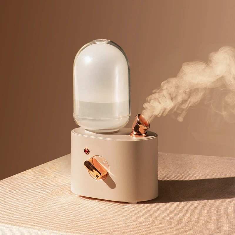Janpim Portable Easy Operation Usb Steam Essential Oil Aroma Humidifier Office Volcano Vaporizer With Led Night Light For Home