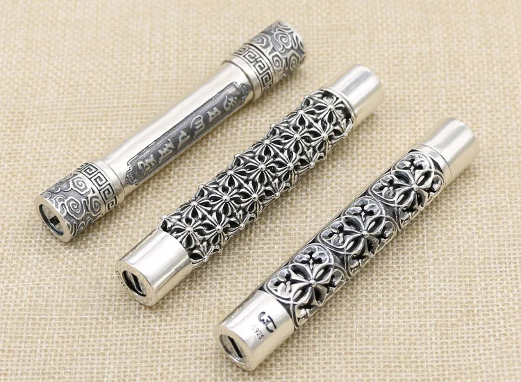Креативная Зажигалка Taiyin High stop pure silver cross flower перезаряжаемая пиротехническая