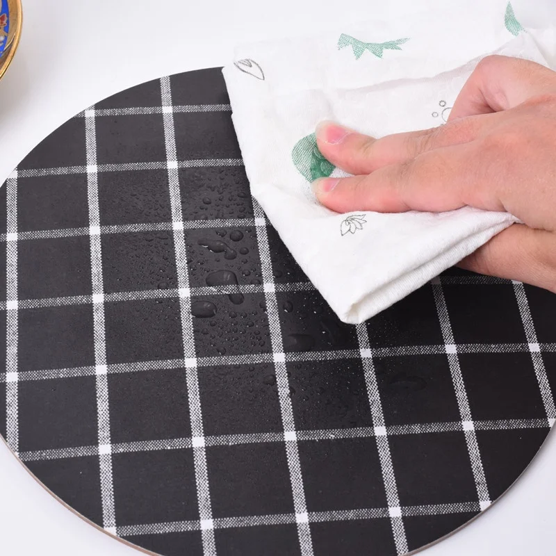 Waterproof Kitchen Table Mat Drawers Cabinet Shelf Liners Non Slip  wood Placemat