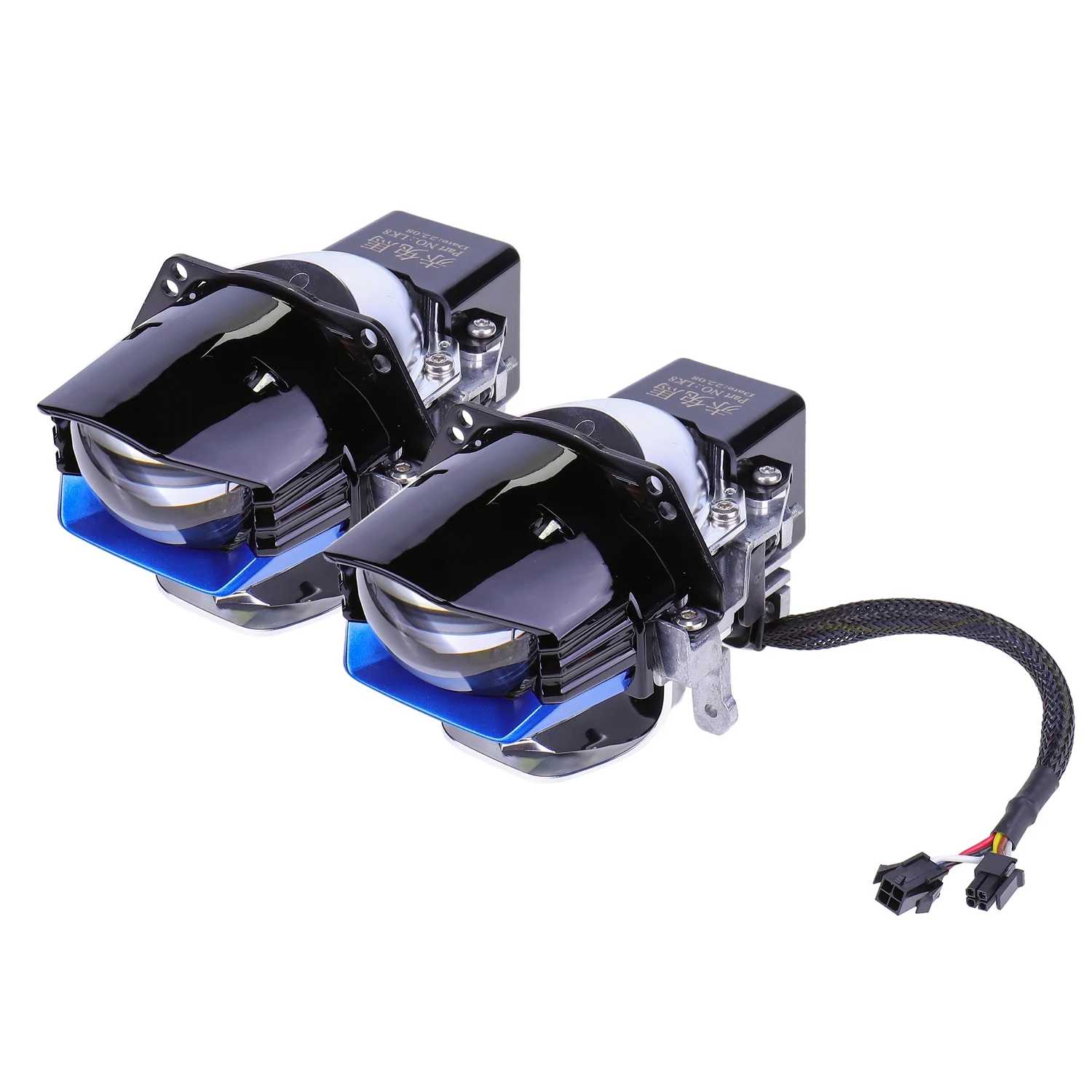 Newest bmw- Bi LED Laser Projector Blue Lens LK8 5500K 100W Car Headlight High Low laser beam led laser headlight