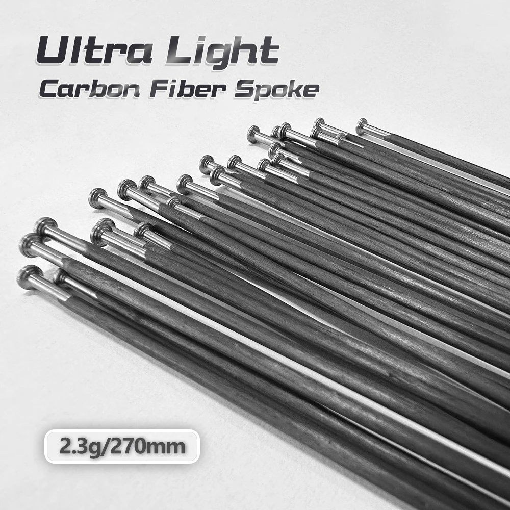 Bicycle Spoke Carbon Titanium Spoke 2.3g/270mm Lighter And Stronger Steel And Aluminum Spokes