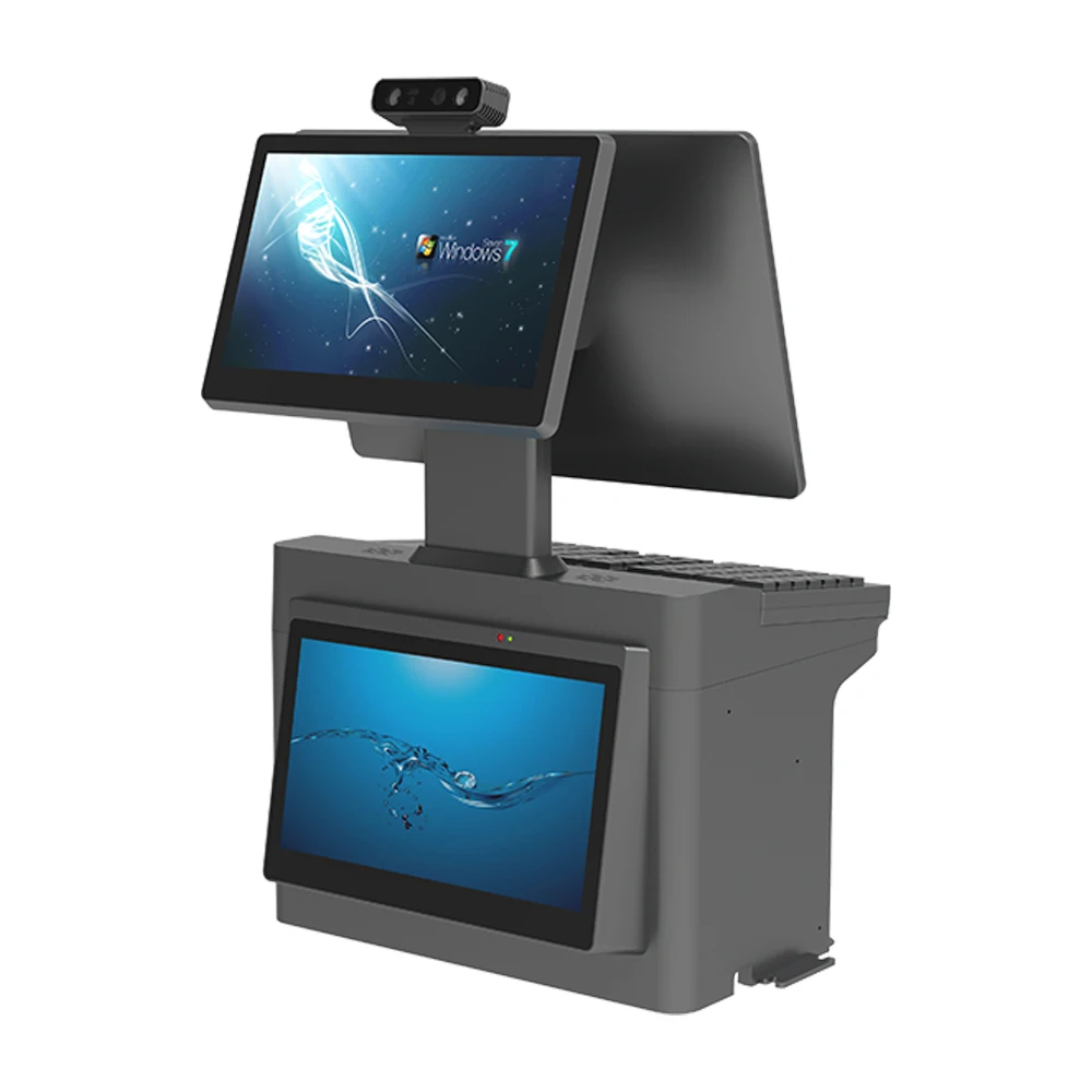 Шэньчжэнь Китай POS 15 6 'терминальная система все-в-одном Windows J6412 четырехъядерный 8 ГБ KB66 редактируемой клавиатуры