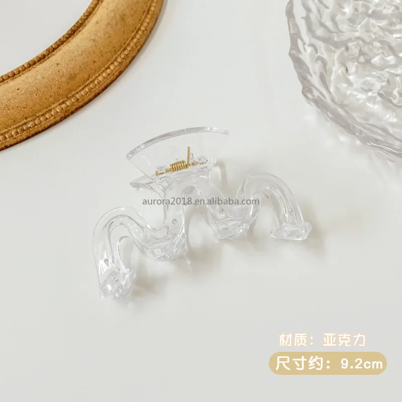 Transparent Big Large Thick Hair Strong Hold Claw Clips for Women Girls