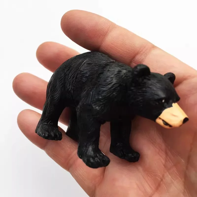 Canadian tourism memorial crafts three-dimensional brown bear combination decoration hand magnetic refrigerator sticker