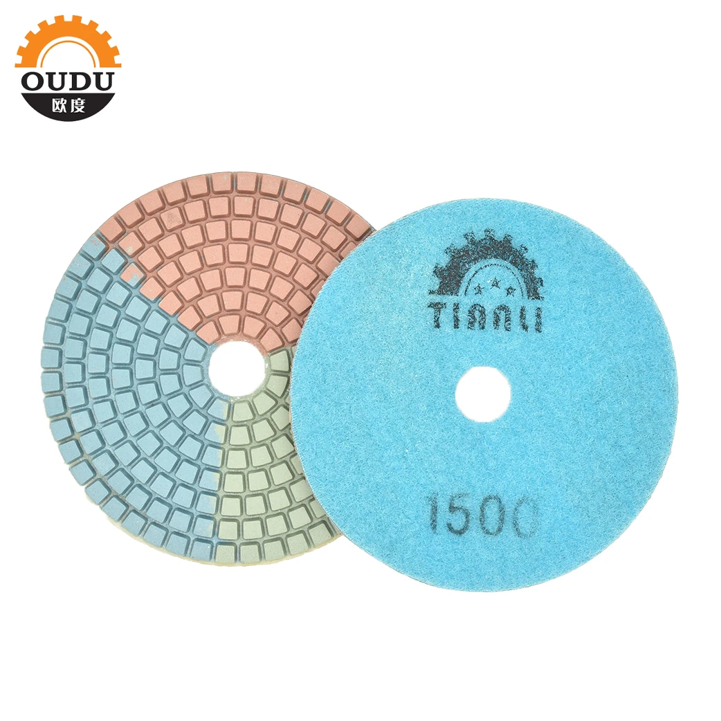 2024 New 100mm Diamond Polishing Pad Diamond Sanding Disc for Mable Stone Granite Concrete