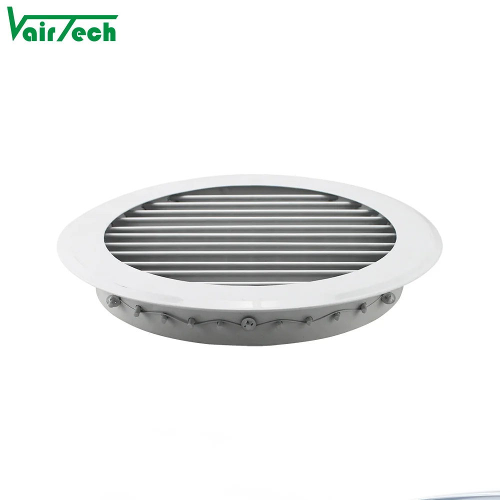 Ceiling air conditioner aluminum air vent round ventilation grilles