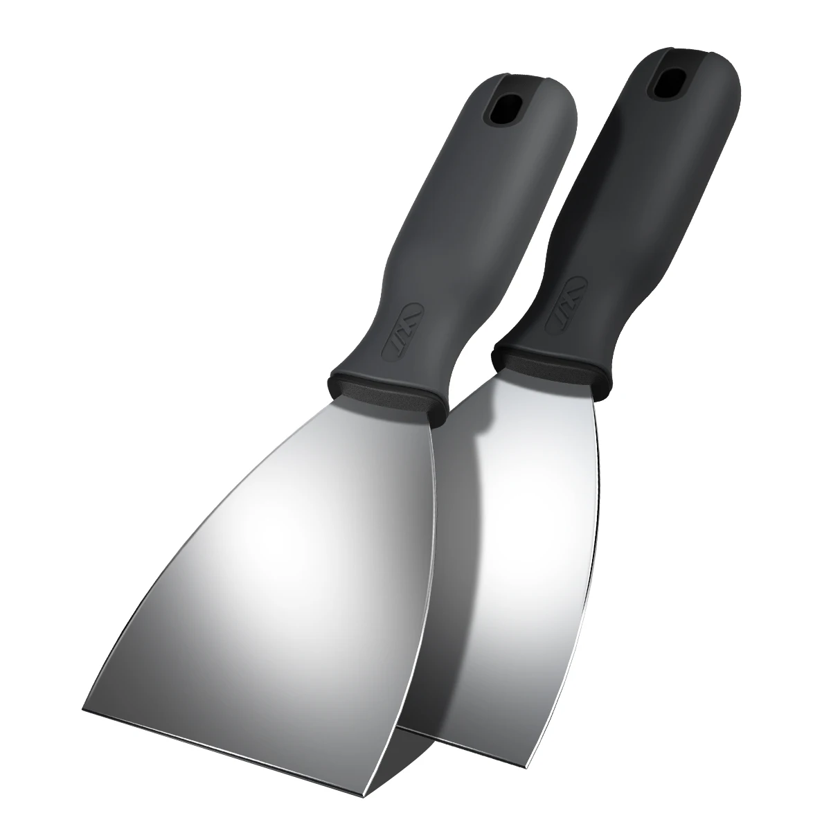 JIMIHOME Stainless Steel Paint Scraper Soft Grip Rubber Handle Putty Knife