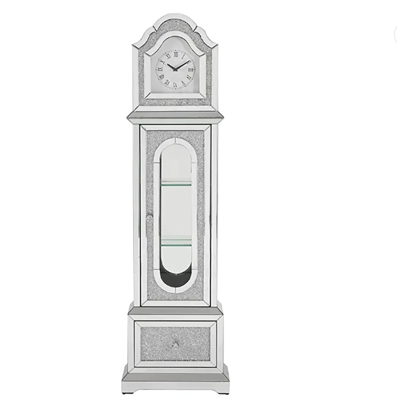 2023 новые дизайнерские часы Noralie Storage с зеркальными светодиодами и искусственными бриллиантами для украшения дома