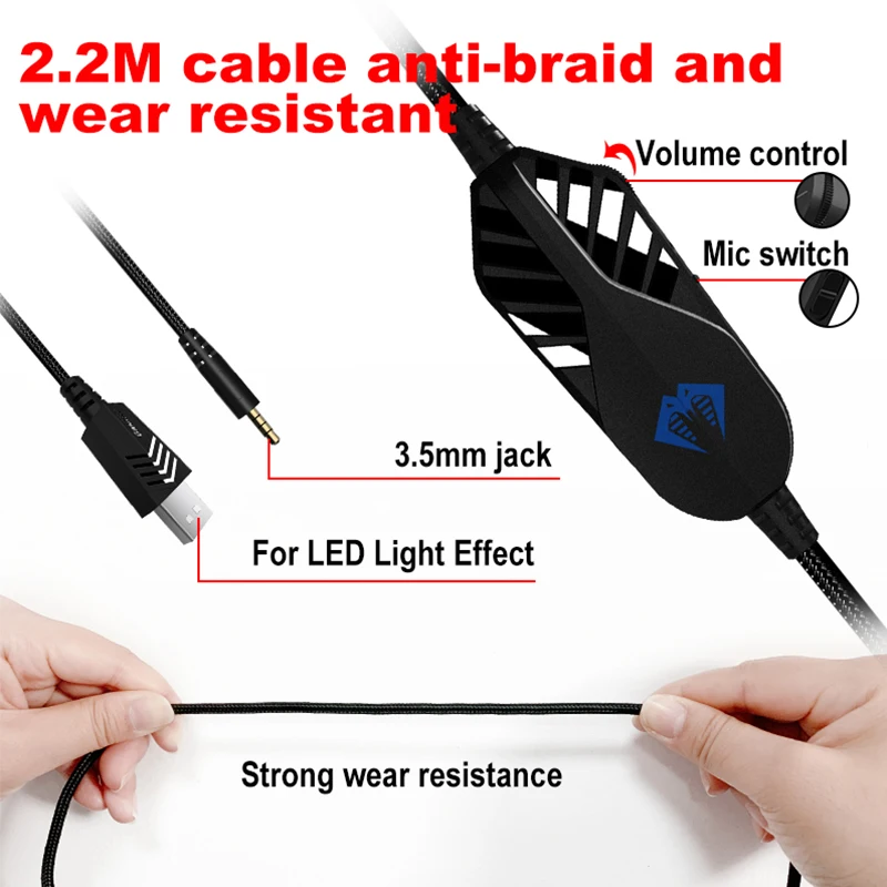 Factory wholesale gaming headset 7.1 Noise Reduction Stereo laptop game players with microphone gaming earphones headsets