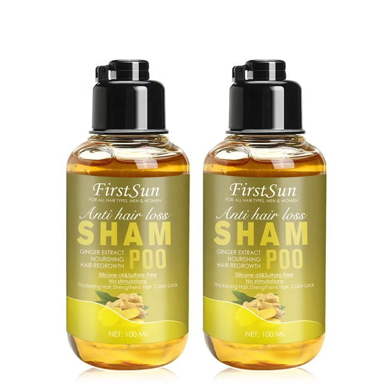 7 Days Ginger Hair Grower Hydrating Shampoo Anti Dandruff Herbal Against Hair Fall Private Label Hair Growth Shampoo