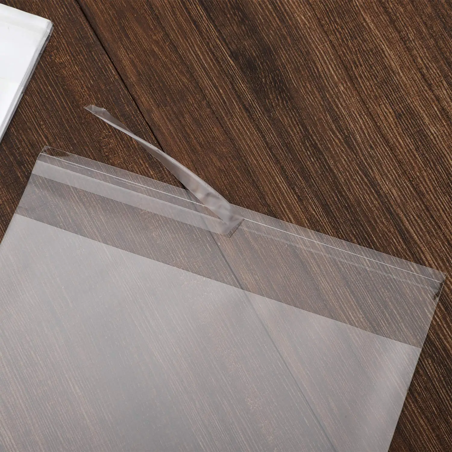 Customized Size Printed Resealable Cloth Package OPP Pouch Self Sealing Bopp Transparent Cello Bag Clear Plastic Cellophane Bags