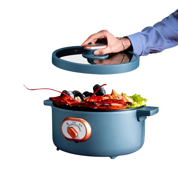 Electric Cooker Household Multi Function Mini Rice Hot Pot Stainless Steel Nonstick Cookware Electric Hot Pot