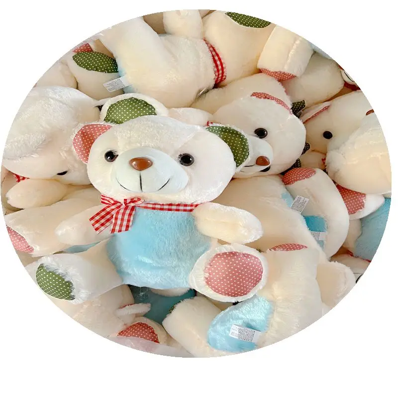 China Toy Factory Stuffed Plush Teddy Bear T shirts Wholesale Custom LOGO Cute Soft Plush Toy Brown Teddy Bear