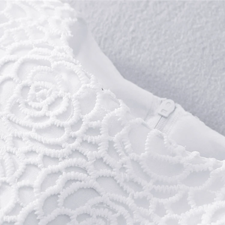 
Mudkingdom baby infant white flower girl suit lace layered vintage prom dress with hair band 