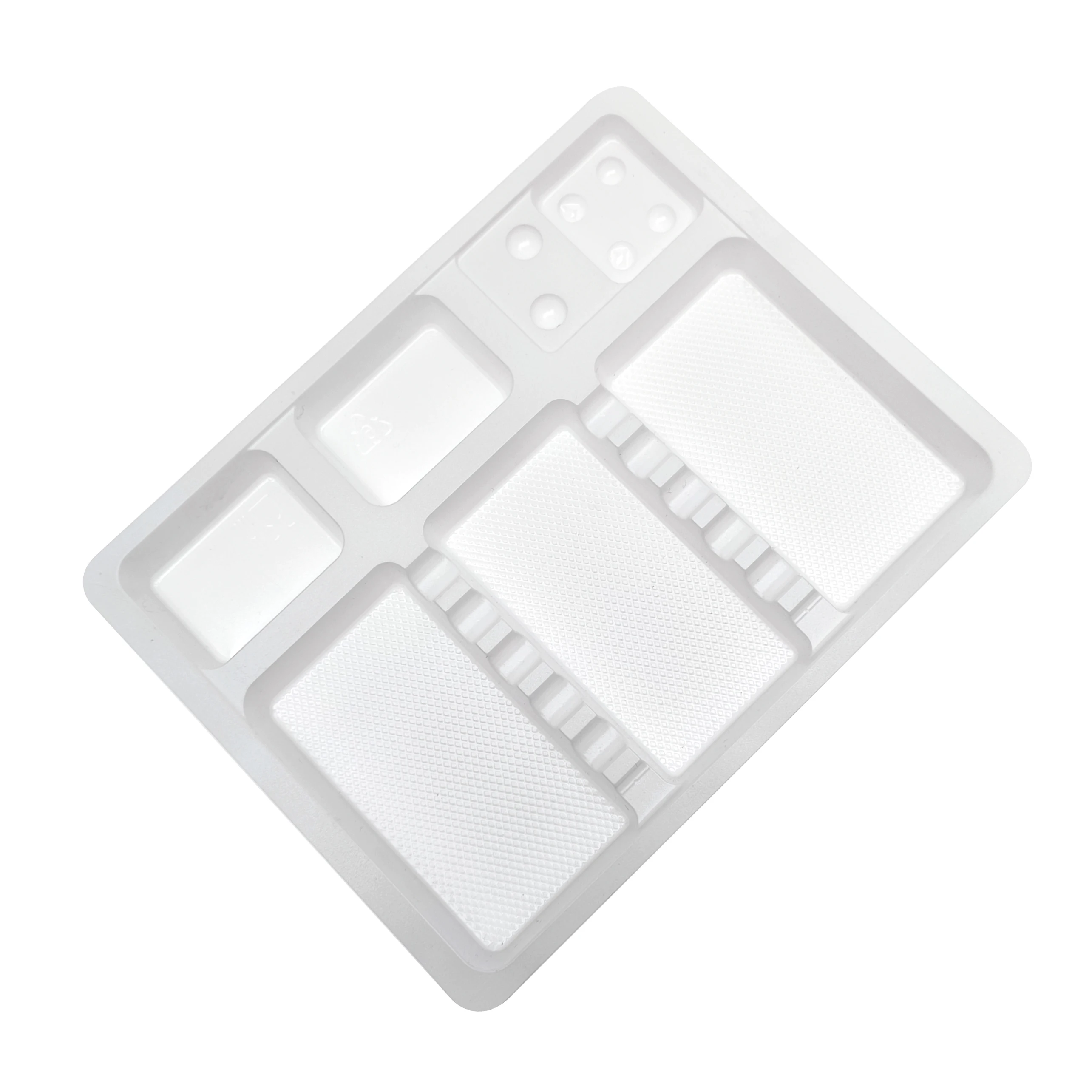 High Quality Custom Color Plastic Tray Medical Custom Divided Tray Dental Disposable Tray