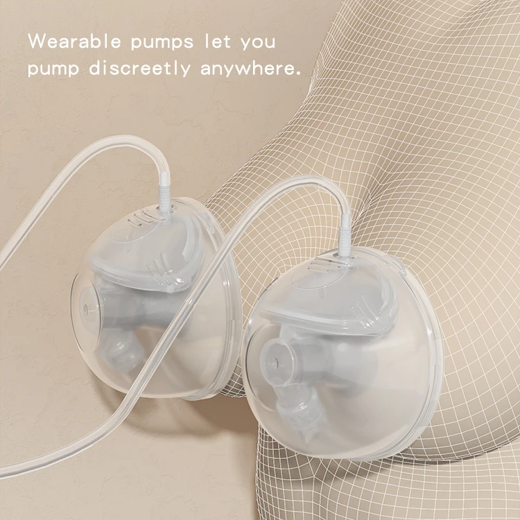 Hands free wearable food grade collection cup reusable breast pump accessories