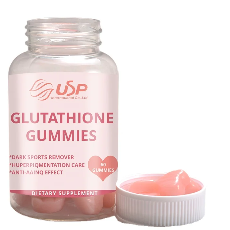 Hot-Selling Private Brand Anti-Aging Brightening Skin Gummy l-glutathione Collagen Gummies