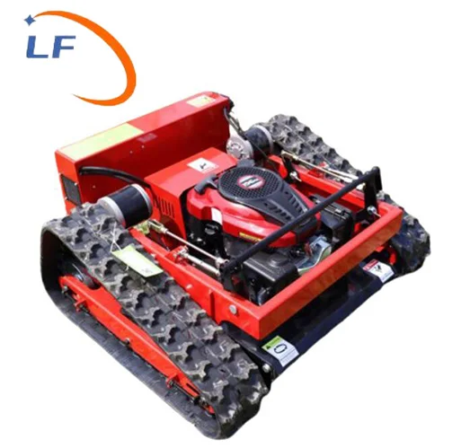 Factory supply small Remote Control Crawler Mower Gasoline Engine Lawn Mower for sale