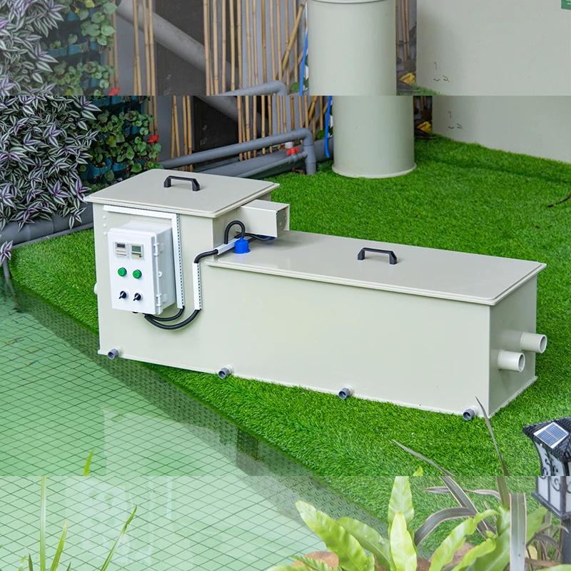 QihangRAS automatic aquarium koi fish pond filter system exterior pond filters aquaculture carp pond filter