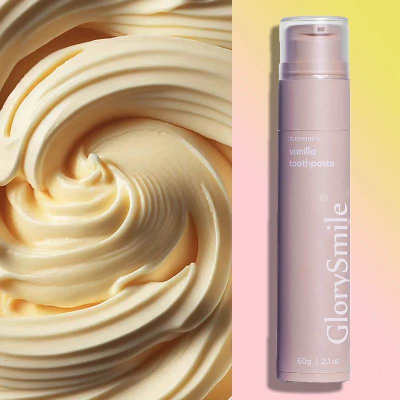 Popular Design Fruit Toothpaste 60g Pump Bottle Fresh Breath Strawberry Banana Toothpaste Private Label