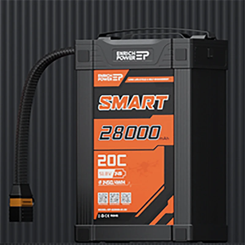 Lithium smart drone large capacity battery for agricultural,high powered polymer pack 51.8v 28000mAh battery india