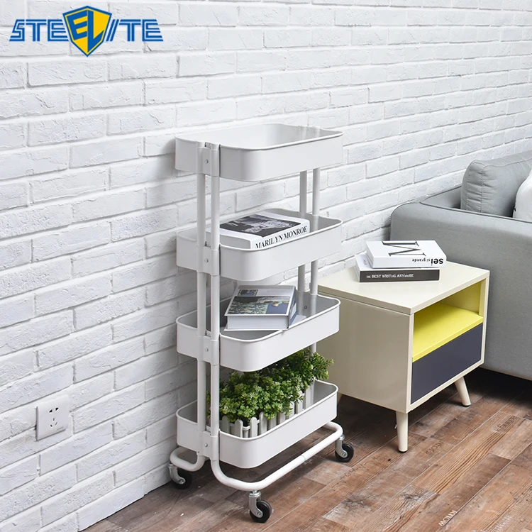 New Home Kitchen Bedroom Storage Utility Rolling Organization on Wheels Cart