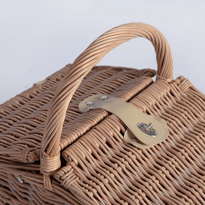 New Design Large  Nature willow wicker storage picnic baskets With Handles