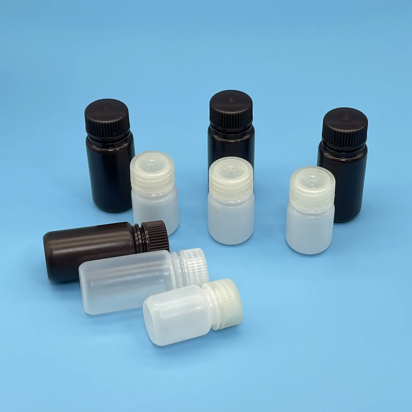 Plastic Wide Mouth and Narrow Mouth Reagent Bottles