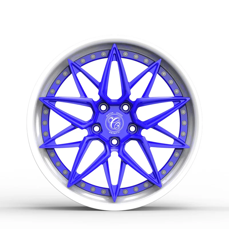 Custom 5 hole 16 17 18 19 20 21 22 inch aluminum alloy wheel 2 piece forged rims rims 5x112 concave wheels Passenger Car Wheels