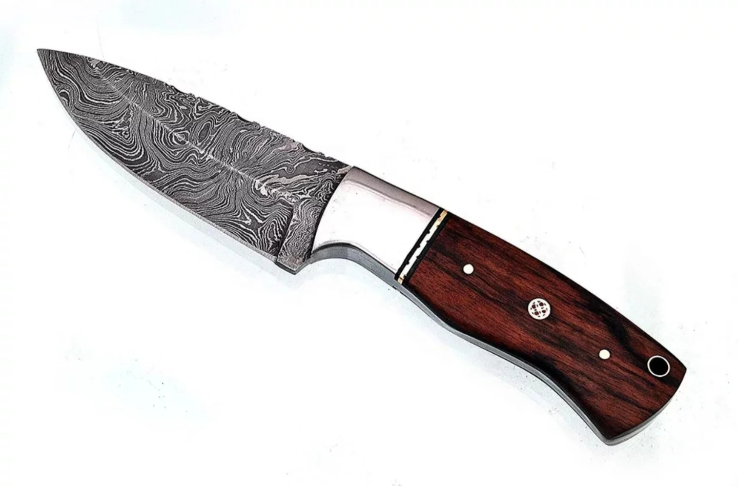 
Custom Handmade Damascus steel Hunting knife Camping Knife Fixed Blade 