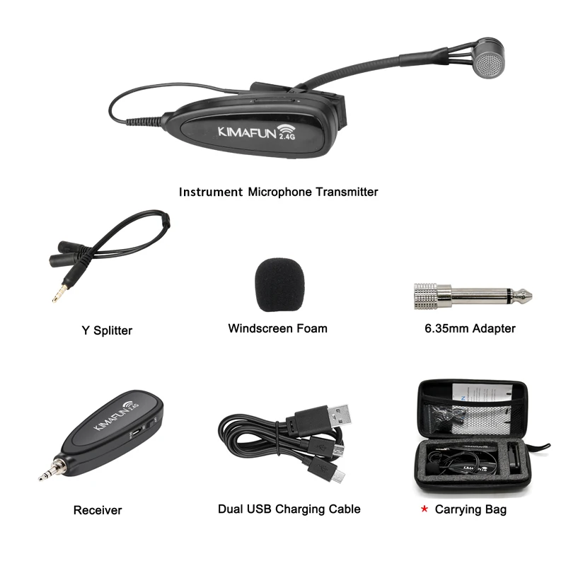 Hot Selling Condenser Instrument Microfone Saxophone Microphone for Wireless Transmitter System XLR 3Pin XLR 4Pin
