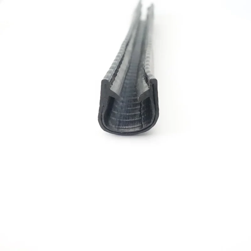 custom PVC U Shaped car door protection rubber strip sealing for Door and Window