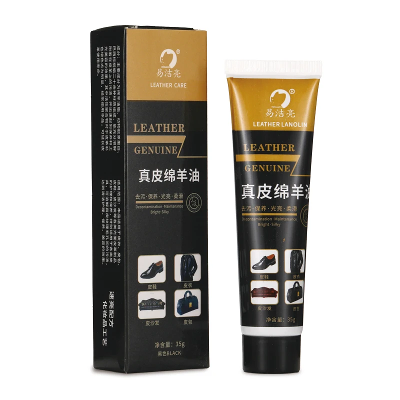35 grams High Quality Solid Shoe Polish In Tubes Black Brown Neatural Pasted Shoe Cream Polish