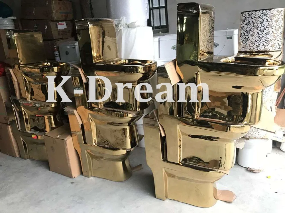 Горячая Распродажа KD-03GPB золотой туалетный набор, сантехника для ванной комнаты Золотой цвет туалетной золото wc Туалет