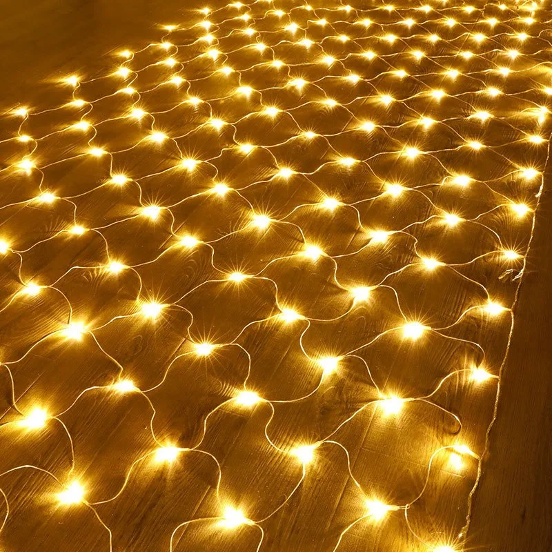 Factory spot waterproof fishing net lamp Christmas holiday decoration 200led outdoor light string project lighting star lights