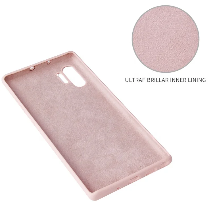 
Feel slippery Waterproof Real Liquid Silicone Phone Case For Samsung Note 10 