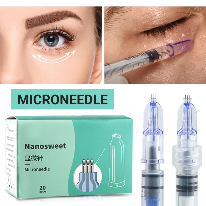 Medical and safety multi needle 3 pin for blood collection or mesotherapy hyaluronic acid filler injection