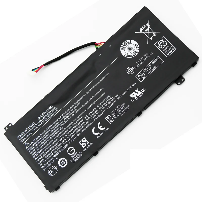 OEM High Quality AC14A8L Laptop Battery For Acer VN7-571 VN7-571G MS2391 11.4V 51WH Rechargeable Notebook Battery