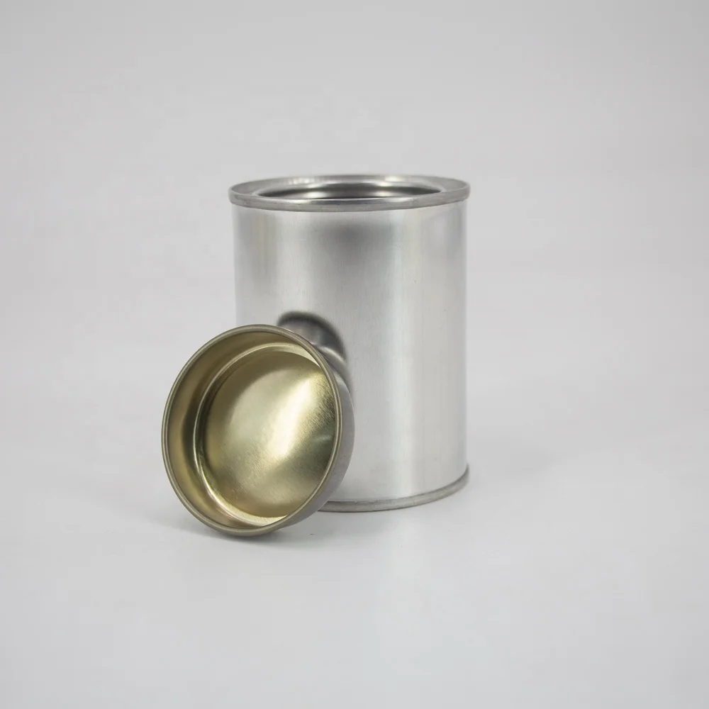Wholesale 500ml empty round tinplate container paint tin can for package