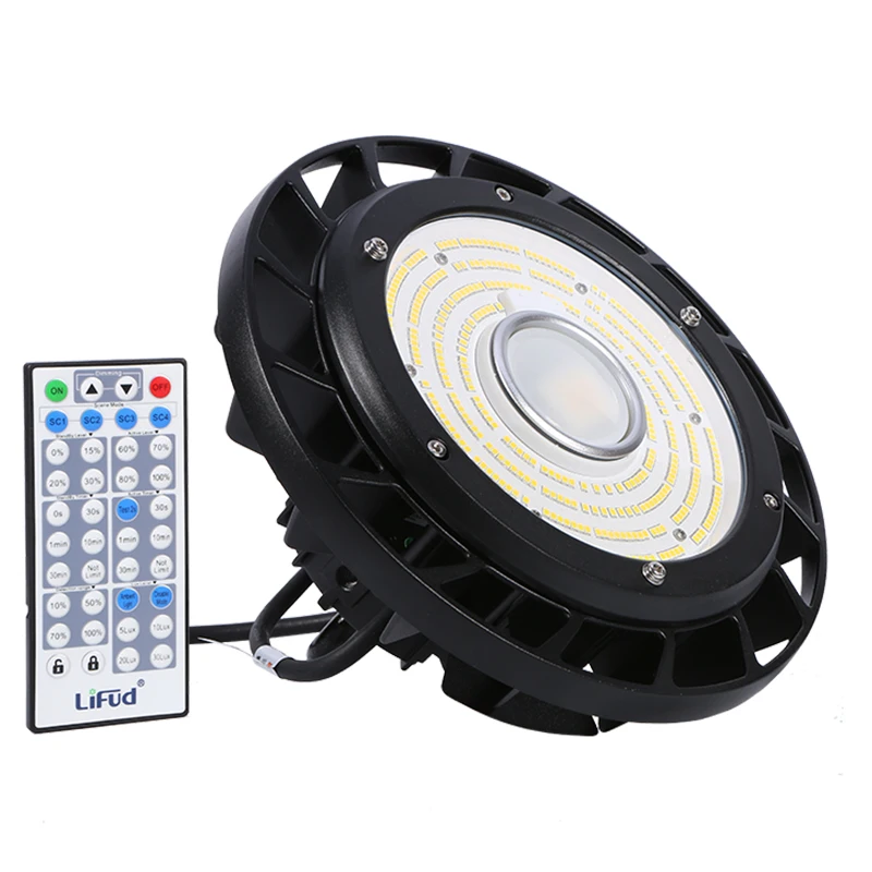 CE ENEC GS microwave sensor 150lm/w dimming with remote control led ufo high bay light
