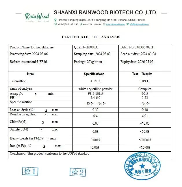 Высококачественная добавка L-фенилаланина CAS 63-91-2 л фенилаланина 99%