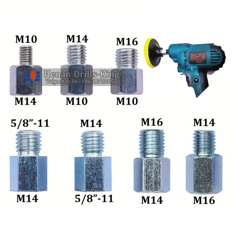 M10 M14 5/8-11 Arbor Converter Adapte Angle Grinder Adapter Converter for Polishing Pads Backer Plate Accessories